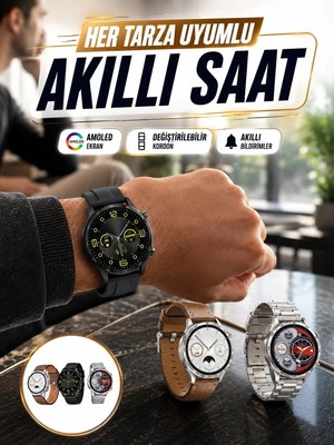 Ankaverse Akıllı Saat 5.0 Bluetooth Bağlantılı Sağlık ve Uyku Takibi Sosyal Medya Girişli Yeni Nesil