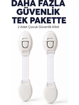Ankaverse 2 Adet Güçlü Yapışkanlı Çocuk Güvenlik Kilidi
