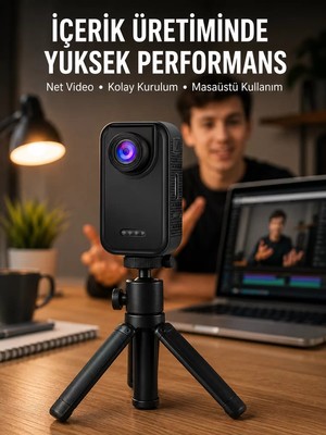 Ankaverse Günlük Kullanıma Uygun Mini Video Kamera Vlog Çekimleri Için Yeni Nesil