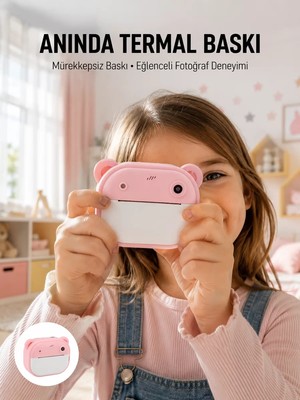 Ankaverse Termal Baskılı Hd Şipşak Kamera 24MP Çift Lensli 32GB Hafızalı