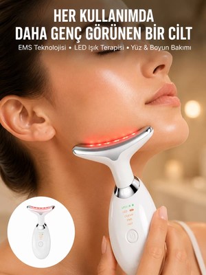Ankaverse LED Işık Destekli Kırışıklık Karşıtı Yüz Bakım Aleti Yeni Nesil