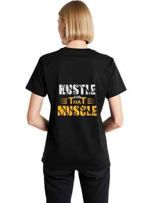 PayBuy Egzersiz Için Motivasyon Yazılı Baskılı Kadın Tişört