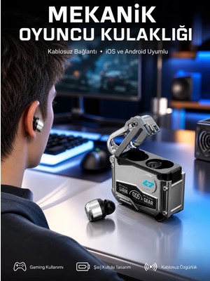 Ankaverse Oyuncu Kulaklığı Yeni Mekanik Kablosuz Kulaklık Ios Android Uyumlu Yeni Nesil