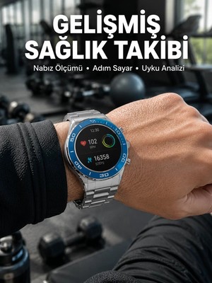 Ankaverse 2025 Model Yuvarlak Ekran Android ve Ios Uyumlu Gps Takibi Yapabilen Akıllı Saat Yeni Nesil