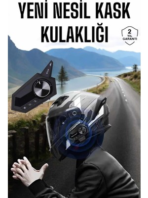 Ankaverse Intercom Kask Kulaklığı Anc Özelliği Yüksek Ses Kaliteli Bluetooth Kulaklık