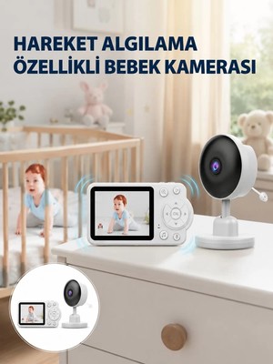 Ankaverse Yakınlaştırma Özellikli Gece Görüşlü Bebek Izleme Kamerası Yeni Nesil