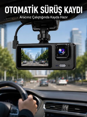 Ankaverse 3 Kameralı Dvr Araç Kamerası – Tam Güvenlik Tam Kapsama Yeni Nesil
