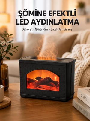 Ankaverse Aromaterapi Destekli Ultrasonik Nemlendirici USB Bağlantılı Sessiz Model