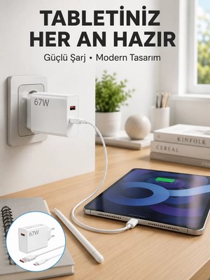 Ankaverse 67 Watt Type C Hızlı Şarj Başlık Xiaomi Black Shark Uyumlu Yeni Nesil