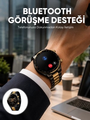 Ankaverse Amoled Ekran Akıllı Saat Uyku Nabız Adım Ölçer Su Geçirmez Yeni Nesil