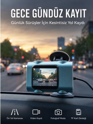 Ankaverse Araç Güvenlik Kamerası Öne Bakan Yol Kayıt Cihazı Yeni Nesil