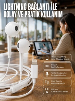 Ankaverse Konforlu Ergonomik Kare Tasarımlı Müzik ve Çağrı Kulaklığı Yeni Nesil