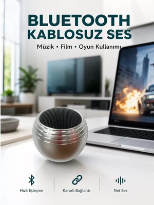 Ankaverse Taşınabilir Bluetooth Hoparlör Yüksek Ses Kaliteli Mini Tasarım Yeni Nesil