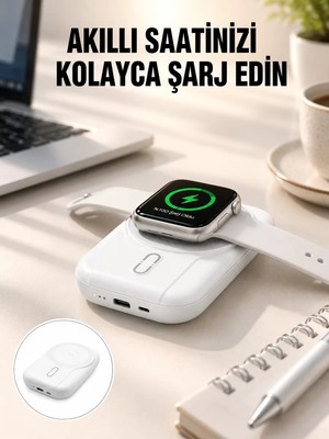 Ankaverse Kablosuz ve Kablolu Şarj Destekli 10000 Mah Taşınabilir Powerbank Yeni Nesil