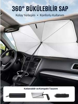 Ankaverse Pratik Ön Cam Güneşliği – Geniş Kapsama Alanı Kolay Saklama Yeni Nesil