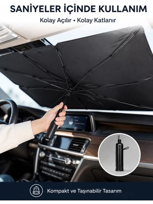 Ankaverse Renault Symbol Dacia Sandero Opel Corsa Ford Ka Peugeot 208 Uyumlu Oto Şemsiye Yeni Nesil