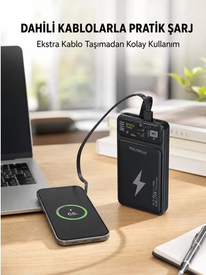 Ankaverse Powerbank 10000 Mah Dijital Göstergeli Taşınabilir Yeni Nesil