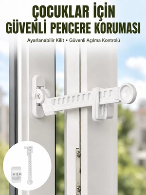 Ankaverse Cam Pencere Açılma Kontrol Kilidi Kolay Montaj 3’lü Yeni Nesil