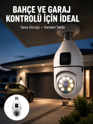 Ankaverse 2’si 1 Arada Güvenlik Kamerası ve Sel Işığı – Kablosuz Akıllı Kamera Yeni Nesil