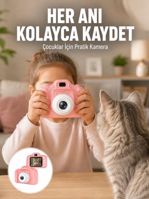 Ankaverse Hd Video Kayıt Özellikli Mini Dijital Kamera Fotoğraf Çekimli USB Şarjlı Yeni Nesil