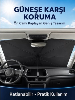 Ankaverse Mini Cooper Fiat 500 Smart Fortwo Hyundai I10 Kia Picanto Uyumlu Oto Şemsiye Yeni Nesil