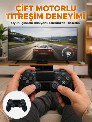 Ankaverse Kablosuz Titreşimli Oyun Kolu – Yüksek Hassasiyetli Analog Kontrol ve Ergonomik Tutma Yeni Nesil