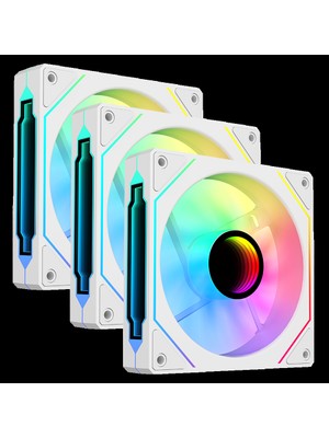 Ankaverse Vento VF1204FIW 120MM Argb Kasa Fanı  3-Lü Paket BEYAZ(1923)
