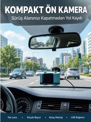 Ankaverse Kompakt Dash Kamera USB Şarj Tf Kart Destekli Yeni Nesil