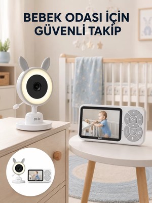 Ankaverse Karşılıklı Sesli Bebek Kamerası 4x Zoom Sıcaklık Sensörlü Yeni Nesil