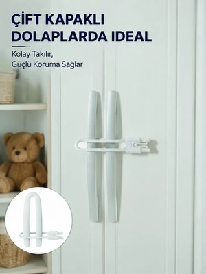 Ankaverse 4 Adet Çocuk Güvenlik Dolap Kilidi Dayanıklı ve Uzun Ömürlü Tasarım Yeni Nesil