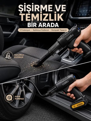Ankaverse Kablosuz Hava Pompası ve Vakumlu El Süpürgesi