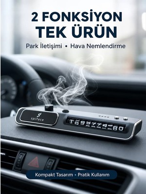 Ankaverse LED Ekranlı Nemlendirici Araç Park Iletişim Numarası Gösterici Yeni Nesil