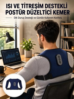 Ankaverse Postür Düzeltici Masaj Kemeri Titreşim Isıtma ve Destek Sistemi Yeni Nesil