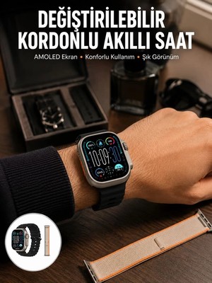 Ankaverse Akıllı Saat Çok Fonksiyonlu Unısex Sosyal Medya Girişli Bluetooth Bağlantılı Yeni Nesil