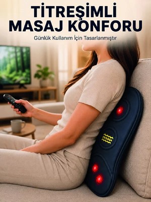 Ankaverse Ergonomik Isıtmalı Bel Masaj Minderi Sırt Destek Minderi