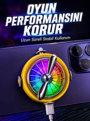 Ankaverse Telefon Için Rgb LED Manyetik Soğutma Fanı