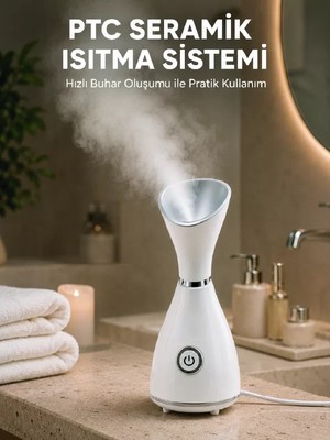 Ankaverse Nano Iyonik Cilt Bakım Buhar Makinesi Ptc Isıtma Sistemli