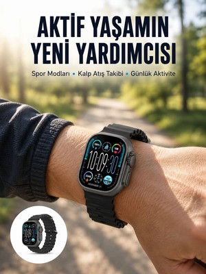 Ankaverse Amoled Ultra Akıllı Saat 15 Gün Batarya Güçlü Ekran Yeni Nesil