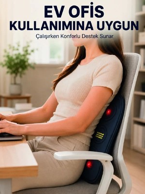 Ankaverse Bel Destek Minderi Isıtmalı Masaj Özellikli Günlük Kullanım