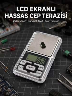 Ankaverse Kapaklı Dijital Cep Terazisi Hassasiyet 300 gr Yeni Nesil