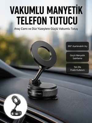Ankaverse 360 Derece Ayarlanabilir Manyetik Araç Telefon Standı Yeni Nesil