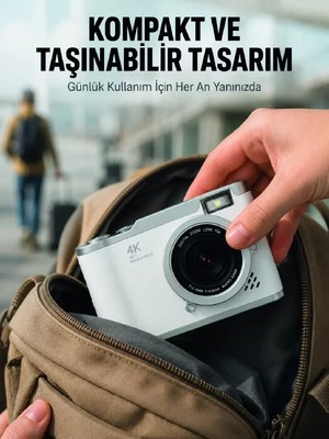 Ankaverse Taşınabilir Dijital Kamera Otomatik Odaklama ve Beauty Modu