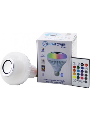 Hace Bazaar 2ın1-Kumandalı Rgb LED Ampul - Bluetooth Hoparlör Müzik Çalar LED-7W - HOPARLÖR-3W (4887)