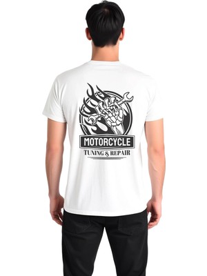 PayBuy Motorsiklet Tuning Tamiri Baskılı Erkek Tişört
