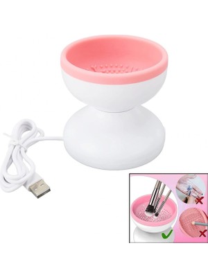 Hace Bazaar Makeup Brush Cleaner Makyaj Fırça Temizleme Makinesi  USB Çalışma - Silikon Tırtıklı Hazne (4887)