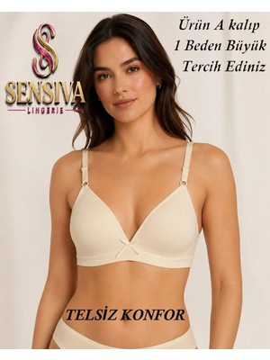 Sensiva Lingerie Alıştırma Sütyeni Balen Telsiz Soft Bra Ilk Sütyenim ( Tekli Paket ) - Ten