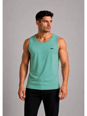 Axxel Erkek Açık Yeşil Askılı Atlet T-SHIRT-D235