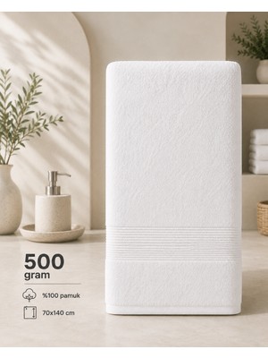%100 Pamuk 70X140 Fitilli Banyo ve Vücut Havlusu 500 Gram