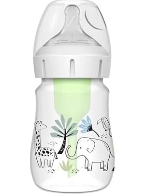 Canarino 150 ml Pp Geniş Ağız Anti-Kolik Options+, Orman Fil Desenli, Tekli Paket