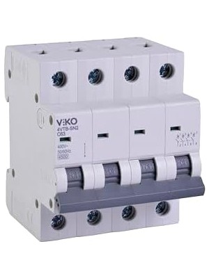 Canarino 4VTB-4C63 Otomatik Sigorta 4,5ka C Tipi 4 Kutup 63A